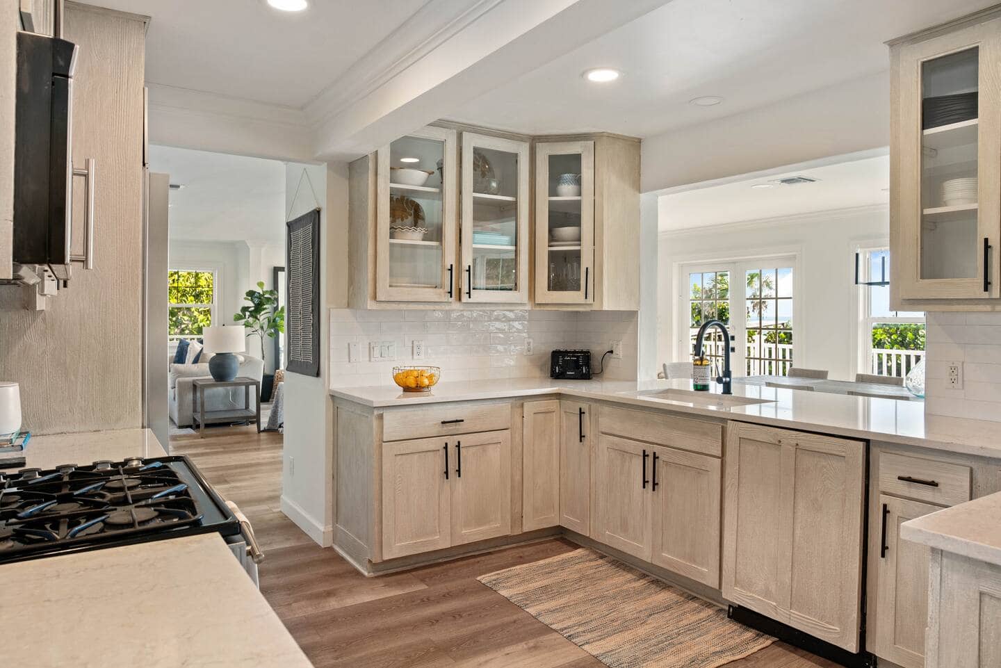 Modern gourmet kitchen