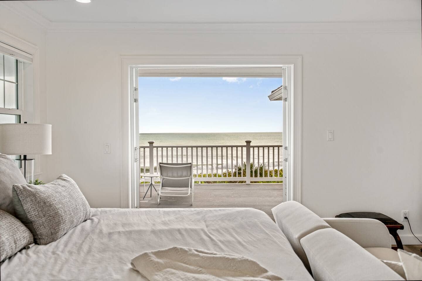 Master bedroom with ocean view