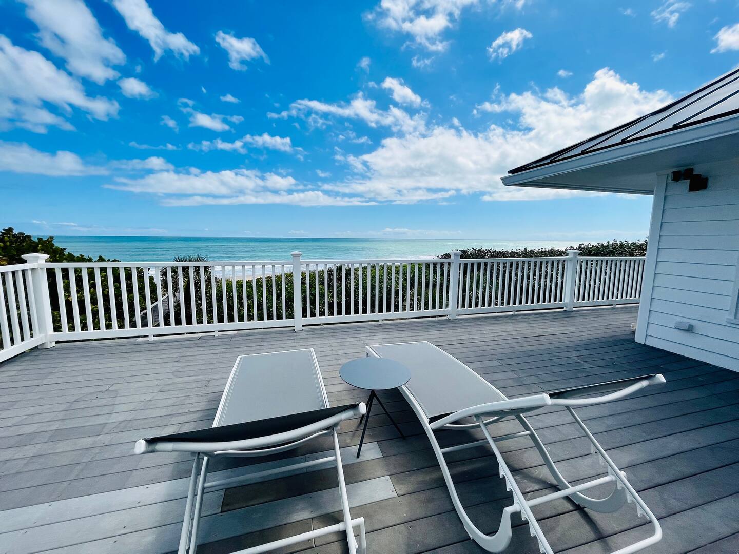 Top porch with ocean view